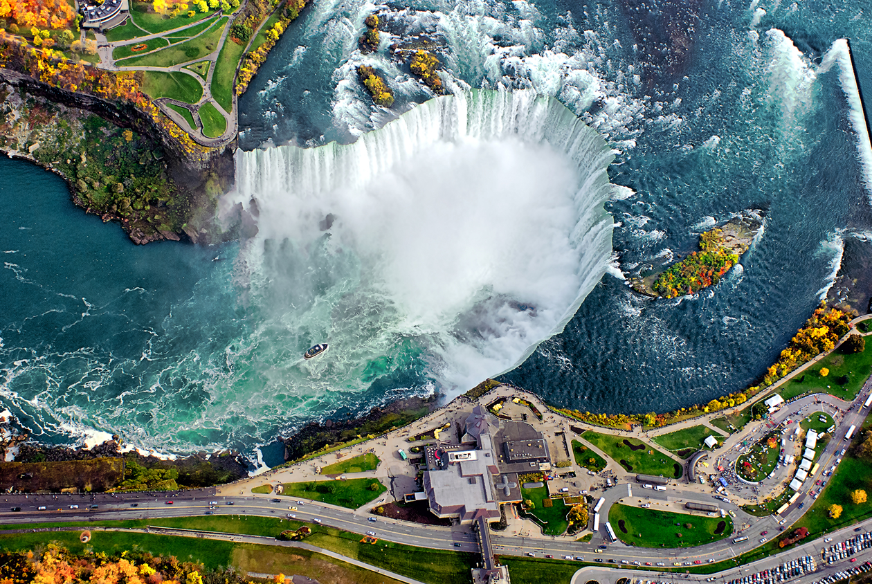 Les Chutes du Niagara vue du ciel
